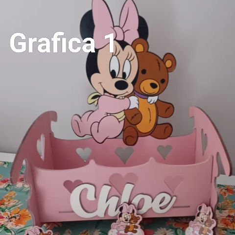 👶 Culla Porta Confetti per la Nascita 🍼 Minnie o Topolino