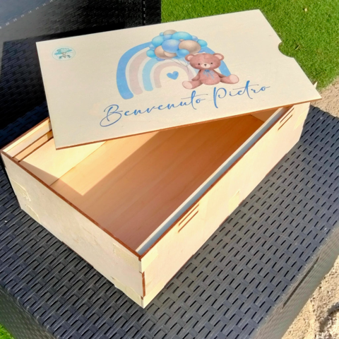 Scatola dei Ricordi Orsetto Personalizzata per Bambini🧸🍼📷