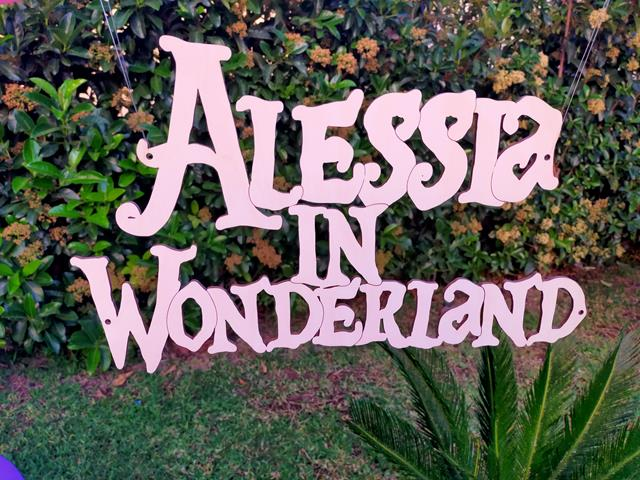 Scritta Tema Alice