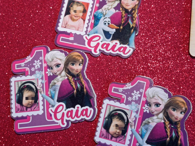 Calamita Frozen con foto🎂❄️👸