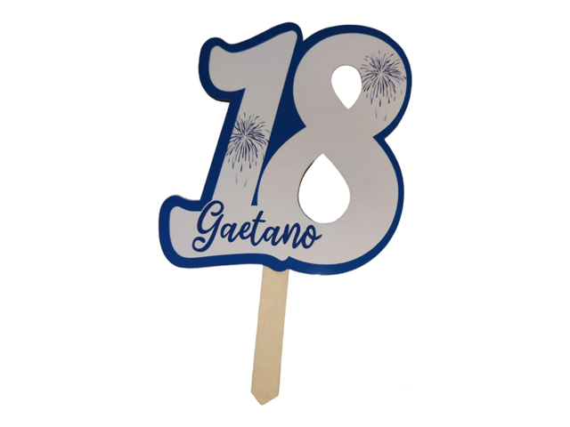 Cake topper Compleanno h-20cm