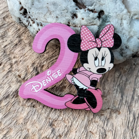 Calamita Minnie Personalizzata per Compleanni Disney