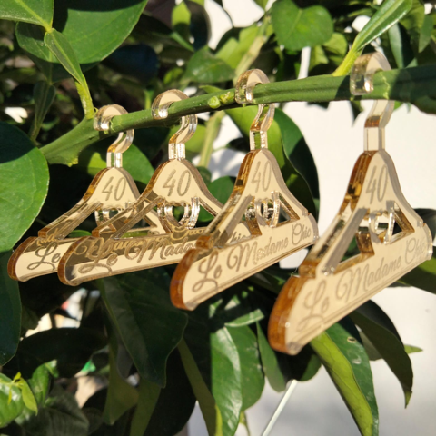 Grucce Gadget Specchiati Oro Personalizzati per Invitati